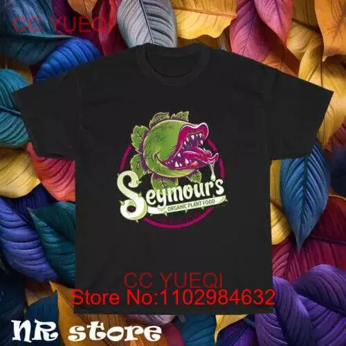 Новая футболка с логотипом растений Seymour's Забавный размер от S до 5XL