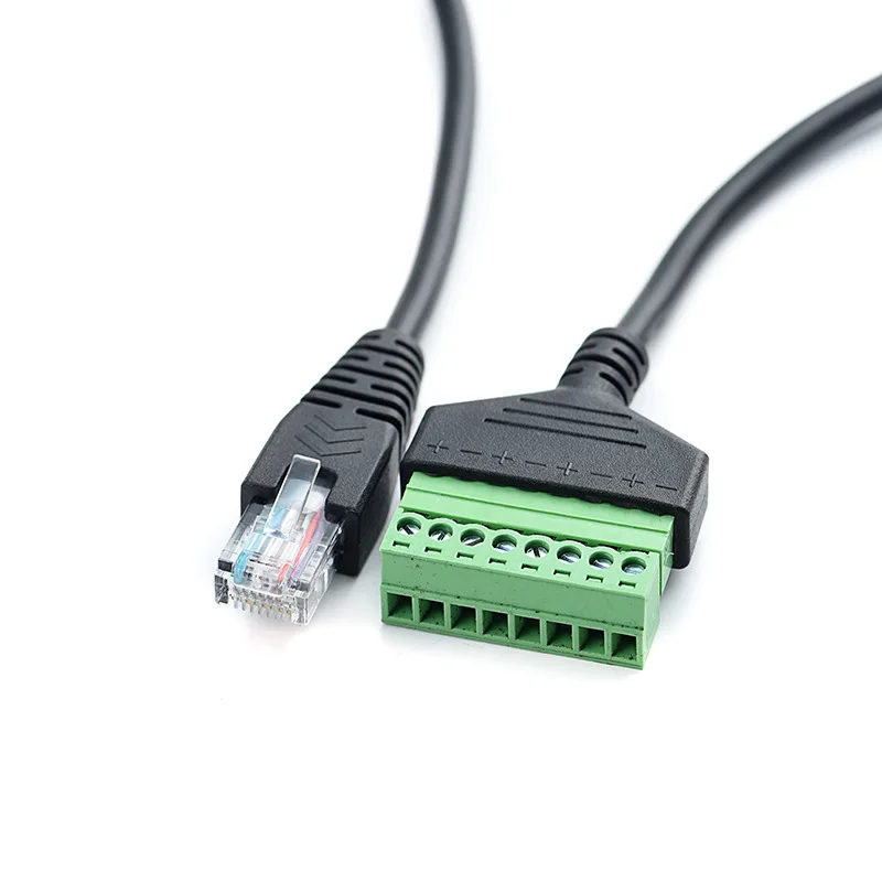 30-сантиметровый соединитель RJ45 на винтовой клеммный кабель адаптер папа