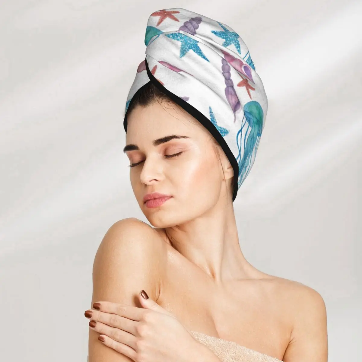 Bath Head Turban Wrap Quick Dry For Drying Hair Women Girls Bathroom