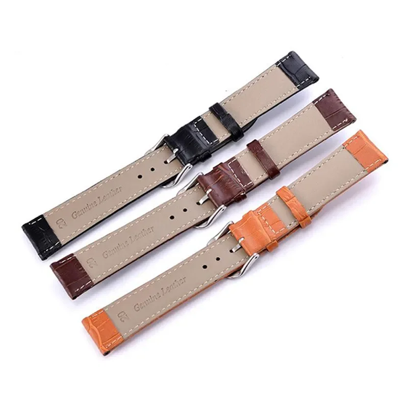 Soft Calf Genuine Leather Watch Strap 12/14/16/18/20/22mm High Quality Watch Band Accessories Wristband