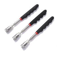1pc adjustable led retractable magnetic pickup tool grip extendable long reach pen handy tool for picking up nuts dropshipping