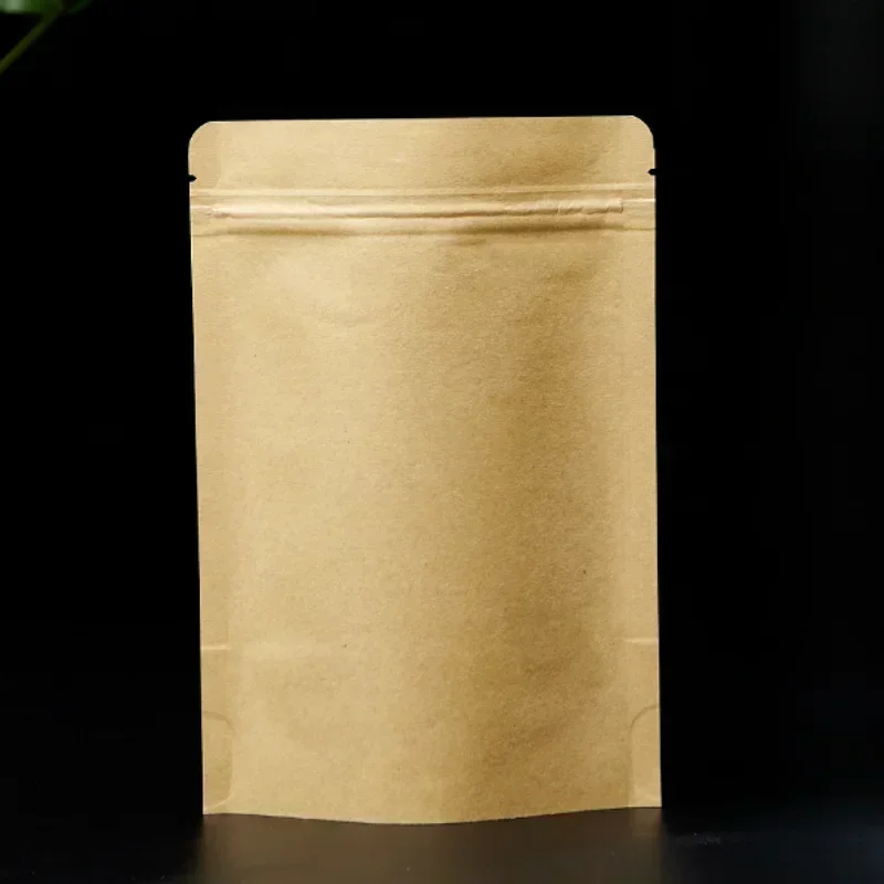 100 шт. самозапечатывающийся пакет из крафт-бумаги утолщающая подставка закуски