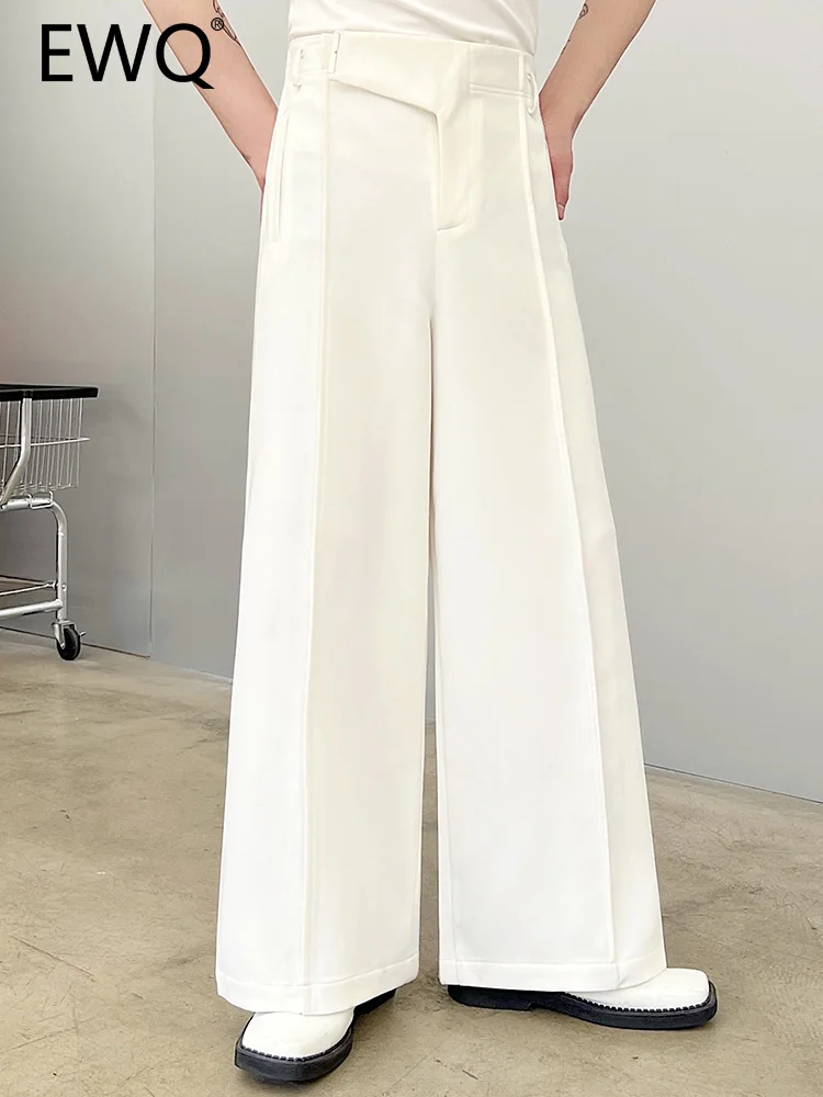 

Женские широкие брюки с высокой талией EWQ, повседневные свободные брюки, уличная одежда в Корейском стиле, женская одежда на весну 2023, новинка 26D447