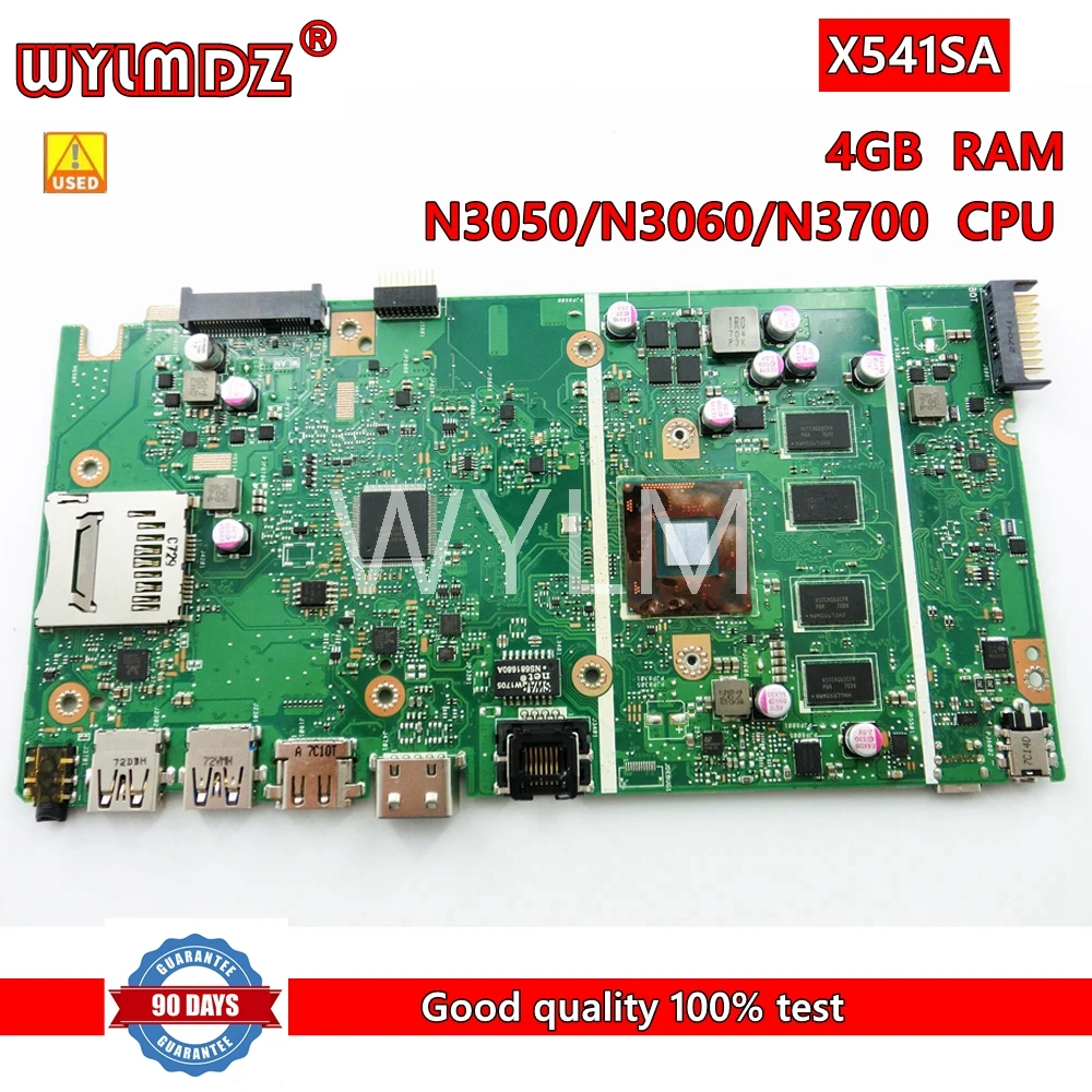 Б/у материнская плата X541SA N3050/N3700CPU 4 Гб ОЗУ для ноутбука Asus X541SA A541SA F541SA R541SA D541SA X541SA