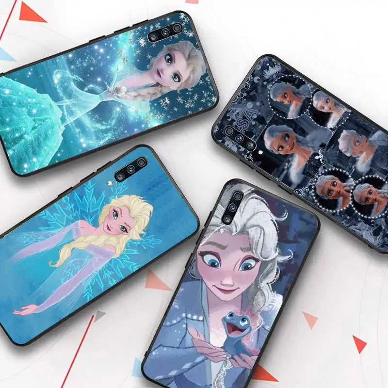

Disney Princess Frozen Elsa Phone Case for Samsung A51 01 50 71 21S 70 31 40 30 10 20 S E 11 91 A7 A8 2018
