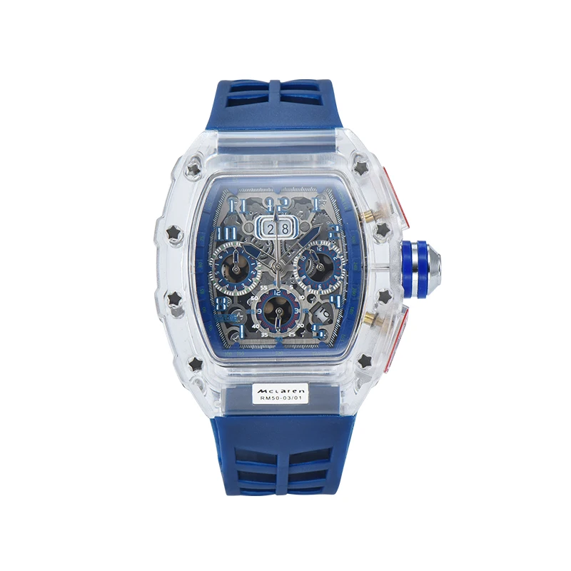 

Кварцевые Силиконовые наручные часы, деловые многофункциональные мужские часы, зеркальные наручные часы, устойчивые к пятнам