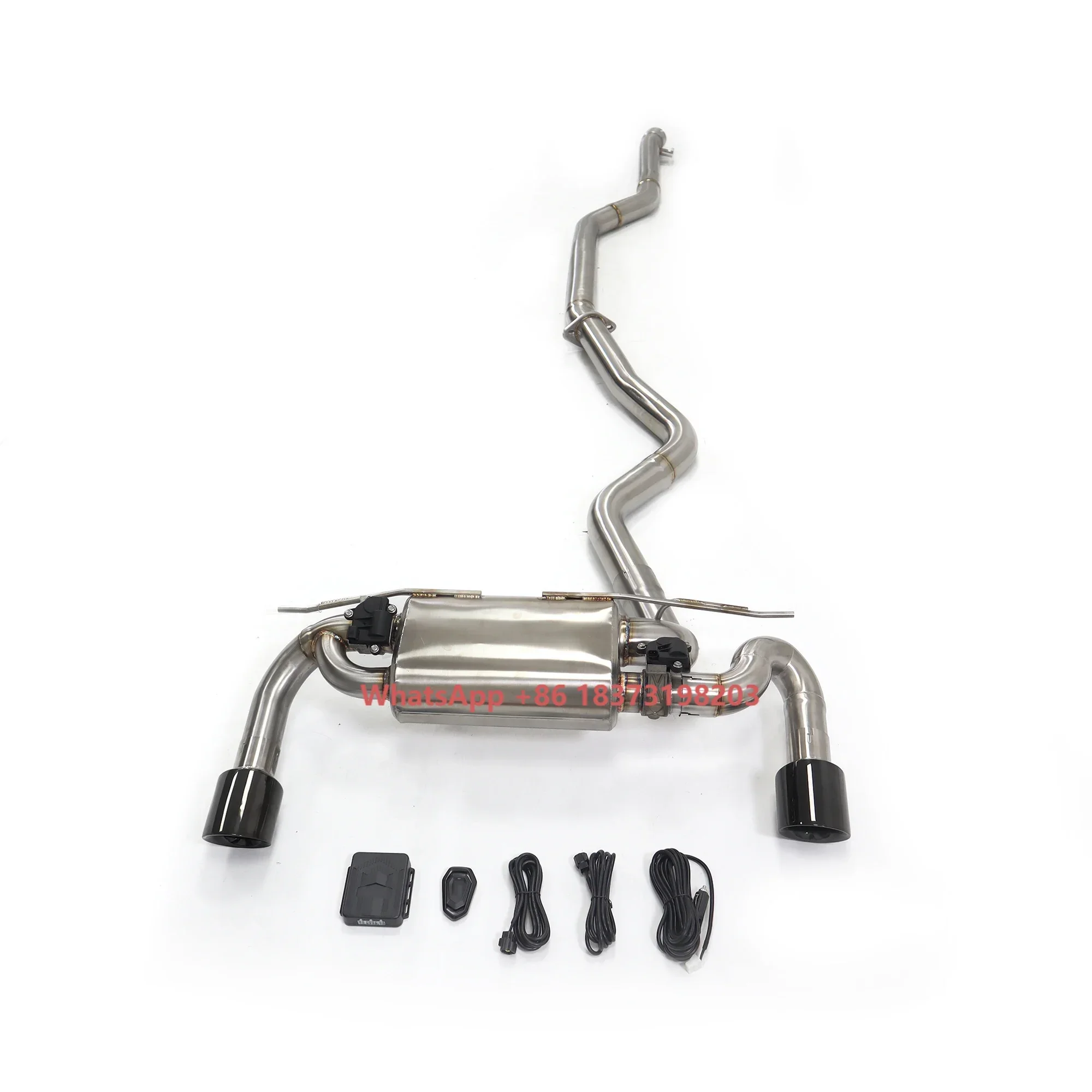 Фото Выхлопная система Ouchi из нержавеющей стали Catback для M240i Sport Sedan F22 2017+ 3.0T B58 с клапанами глушителя и выхлопными трубами №1