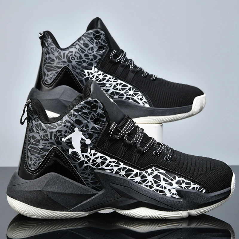 Men's Basketball Shoes Breathable Cushioning Non-Slip Wearable Sports Shoes Gym Training Athletic Basketball Sneakers for Women