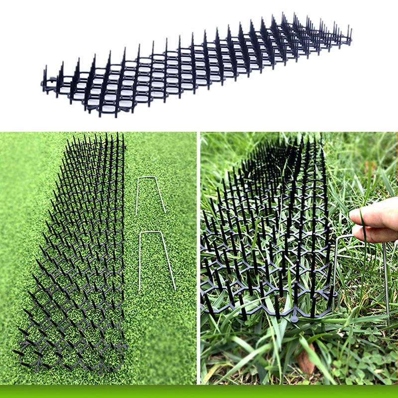 

Garden Balcony Cat Proof Mats Plastic Pet Cat Proof Spikes Plant Cat Repellent Netting Gardening Protection Accessories