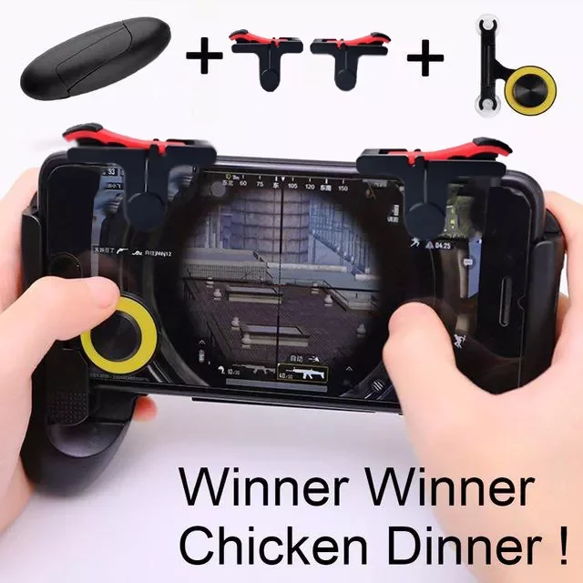 

3 In 1 Gamepad for Knives Out PUBG Game Controller L1R1 Shooter Trigger Fire Button for IOS Android