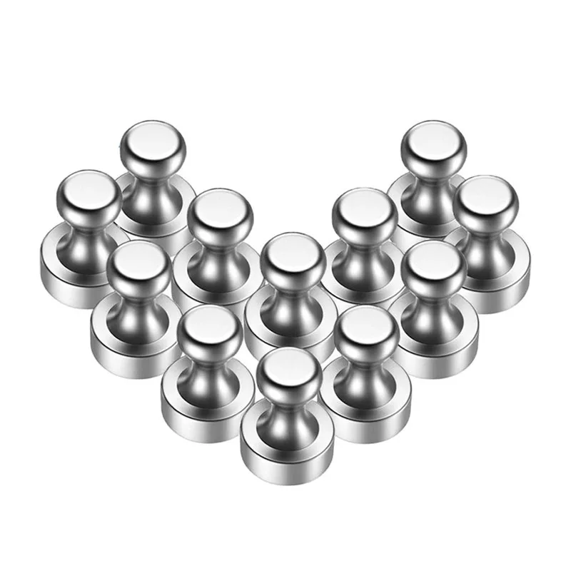 

NEW 10Pcs Super Strong Neodymium Magnetic Pushpins Sucker Thumbtack Durable Steel Magnet Push Pin for Refrigerator Whiteboard