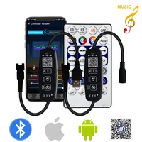 dc5 24v 3pin 28keys led controller with smart pixels bluetooth music mic remote for individual addressable 5050 rgb strip light