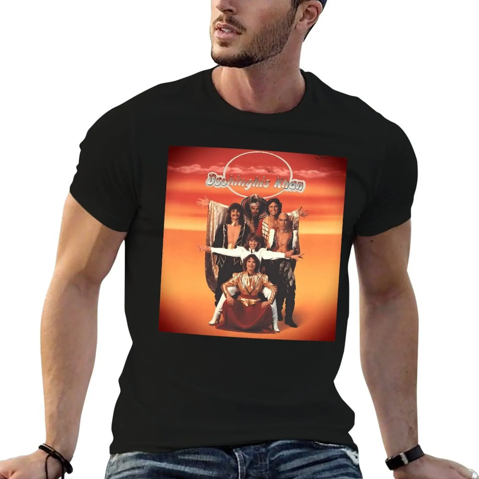 Футболка Dschinghis Khan с рисунком быстросохнущие футболки для мужчин хлопковые