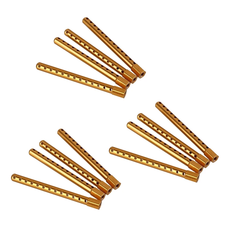 

12 шт. 102037 золотисто-желтые алюминиевые крепления RC1:10 для корпуса из сплава для модернизации гоночного автомобиля HSP Road