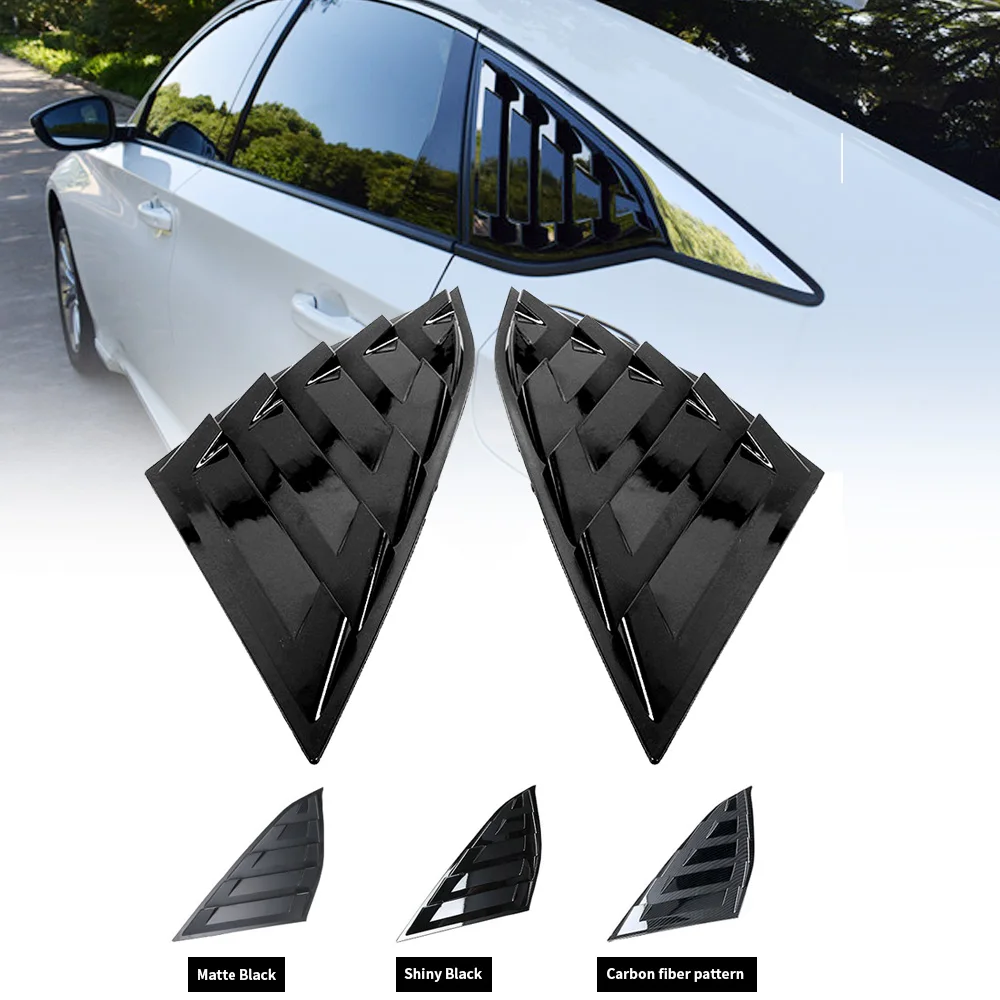 

1/4 Quarter Rear Side Window Louvers Spoiler Cover Fits for Honda Accord 2018 2019 2020 2021