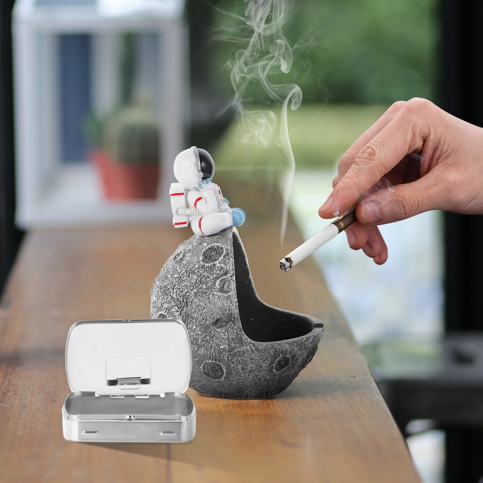 

Desktop Cigar Humidor Travel Accessories Cigar Storage Box Humidor Accessories Camping Metal Candy Box