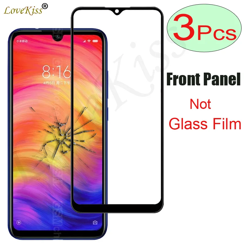 

Передняя панель для Xiaomi Redmi 9 9A 8A 9C 9 T Note 7 8 Pro 9S 8T Note9S Note9, стеклянная крышка сенсорного экрана, а не датчик ЖК-дисплея, 3 шт.