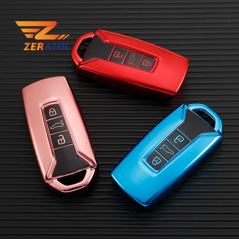 

Чехол для ключей из ТПУ для Volkswagen Touareg 2018 2019 2020 2021