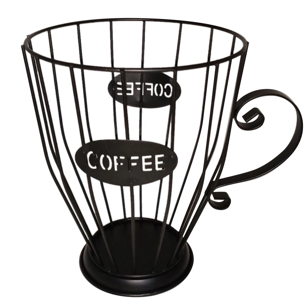 

Large Capacity Coffee Capsule Storage Basket, Coffee Pod Organizer Holder, Vintage Coffee Cup Basket, for Home Cafe Shop