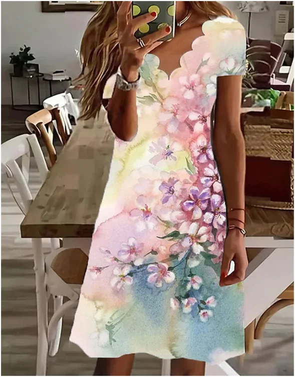 

2022 женский сарафан с принтом, летнее Модное Длинное Платье, элегантные женские платья макси