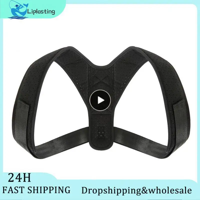

Adjustable Back Aligner Clavicle Spine Back Shoulder Lumbar Support Belt Posture Correction To Prevent Strain Back Protectors
