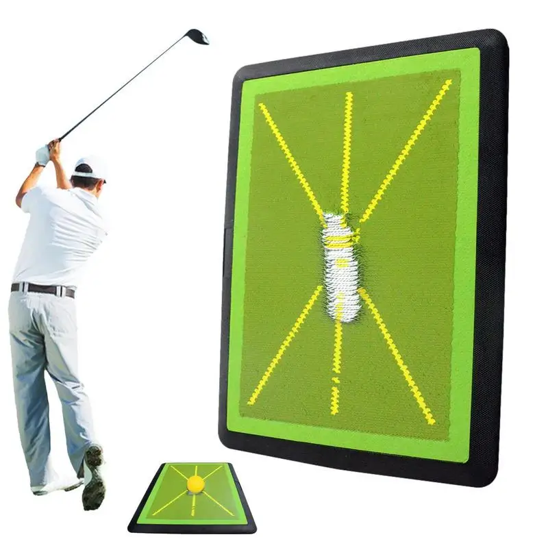 

Golf Hitting Mat Golf Swing Pad With Track Path Feedback Golf Practice Mats For Swing Detection Batting Golf Training Aid