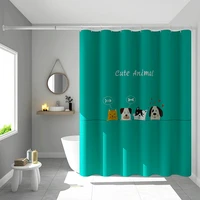 mold proof bath room waterproof bathroom curtain magnetic counterweight bathroom accessories sets shower set curtains products