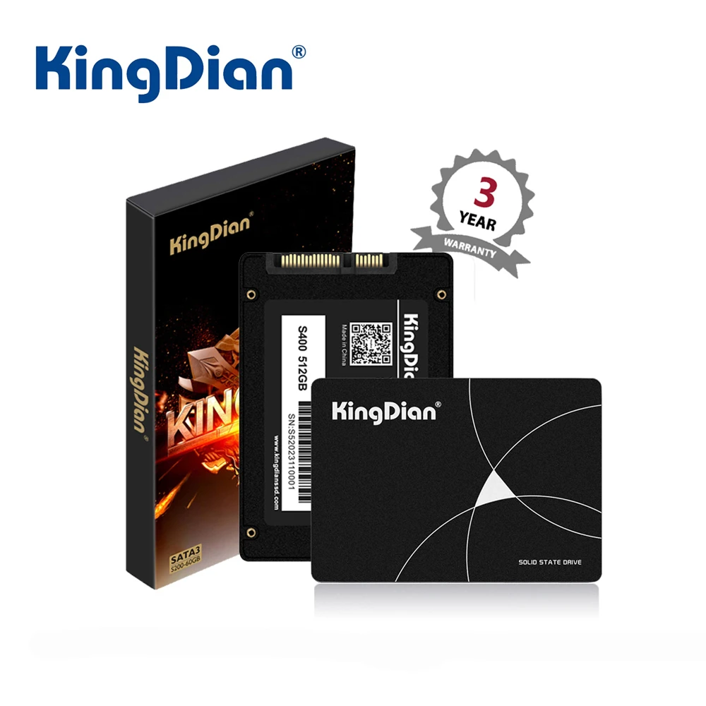 KingDian SSD 120GB 128GB SATA 3 2.5 Inch Internal Solid State Drive HD HDD for Desktop Laptop Server (S280-120GB)