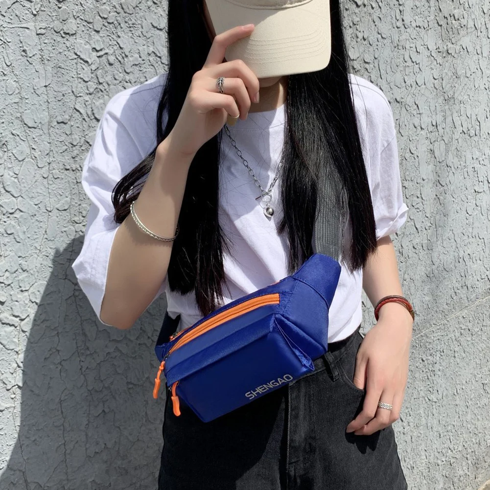 

Повседневная нагрудная сумка для мужчин и женщин, многослойный мессенджер из ткани «Оксфорд», спортивный портфель на ремне с нагрудным кар...