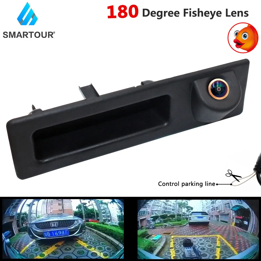 

Smartour 180 градусов Len 1080P CCD HD ночное видение Автомобильная камера заднего вида для BMW 5 серии F10 F11 3 серии F30 F31 F32 X3 F25