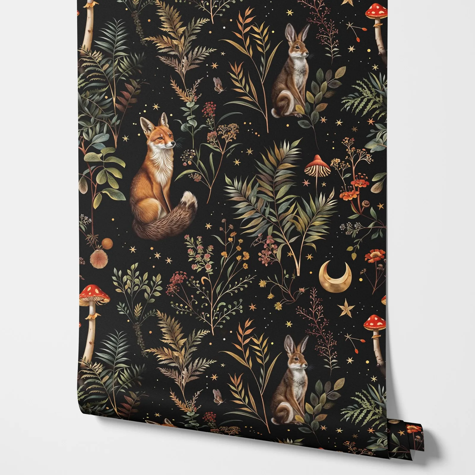 Обои «Темные грибы» Pixel&wall