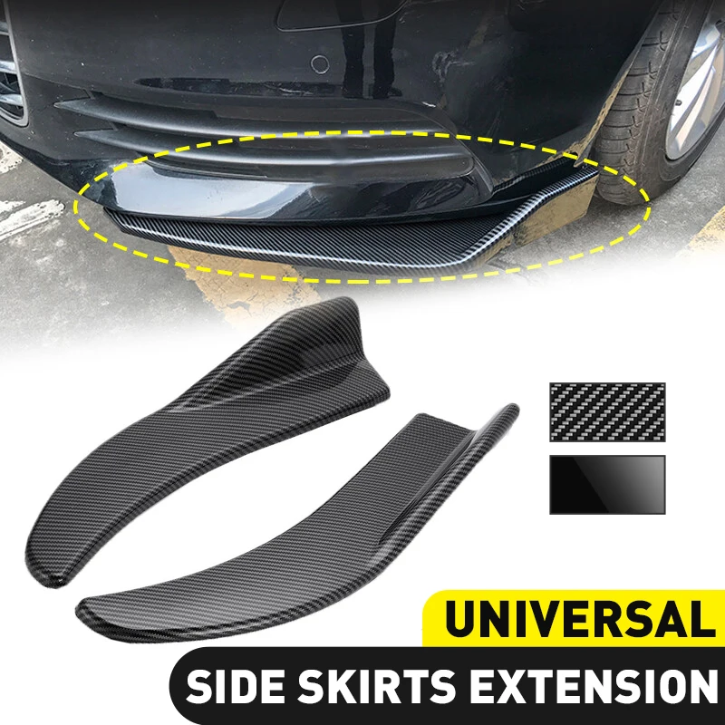 1 Pair Car Bumper Spoiler Front / Rear Lip Anti-collision For BMW Mercedes-Benz Toyota Audi Universal Car Side Skirt