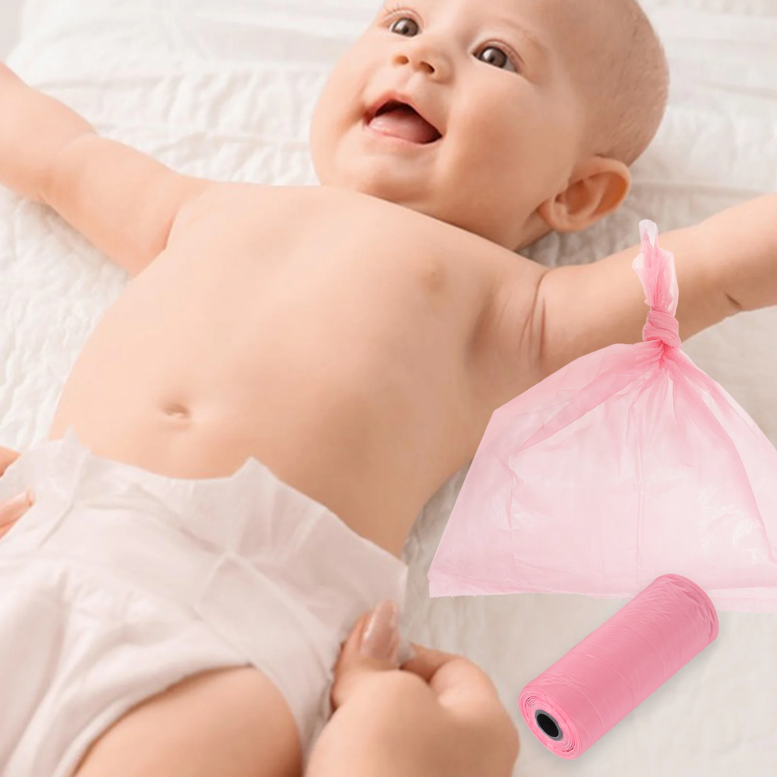 10-рулонный мешок для мусора подушечки щенков мешки детские подгузники хранения