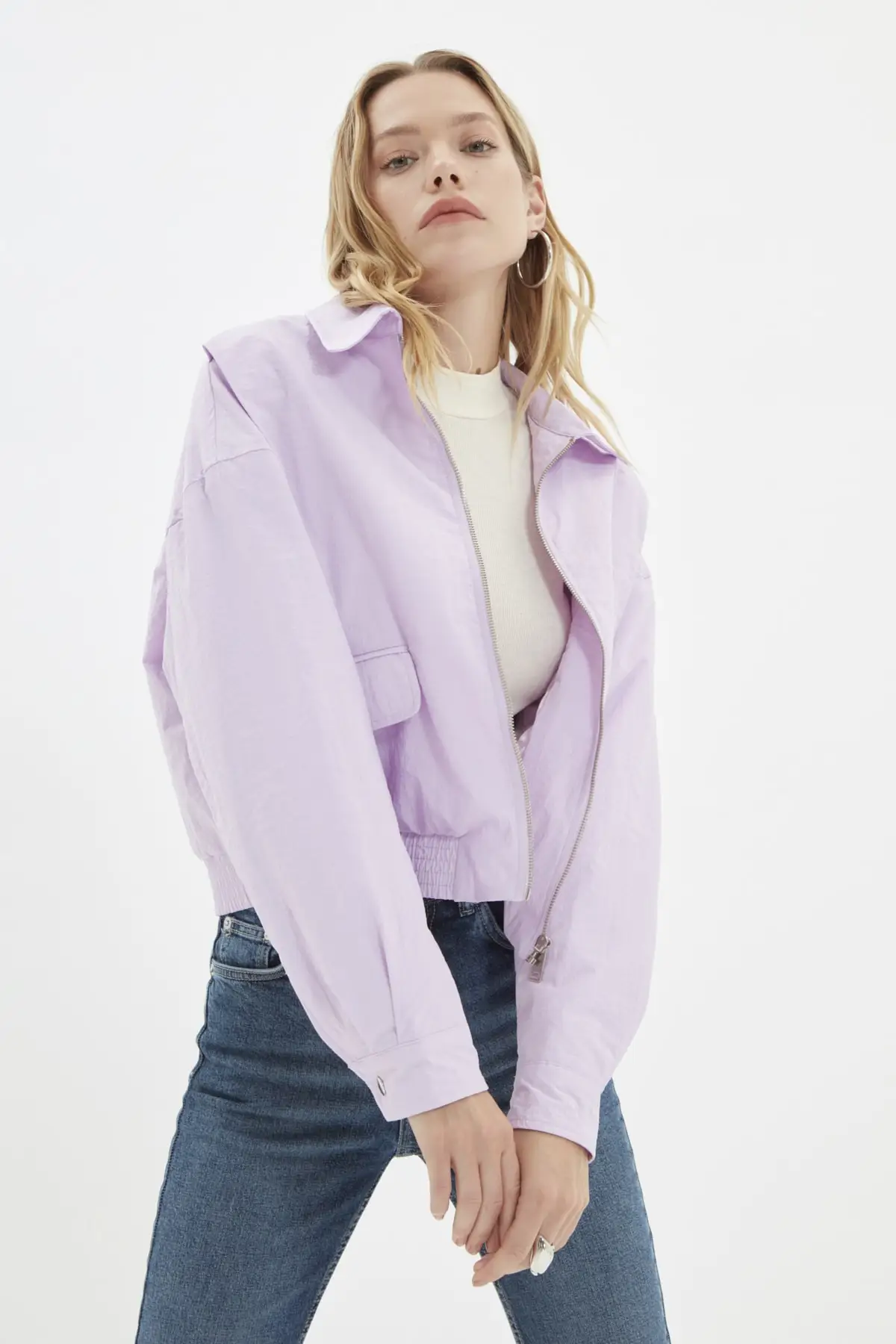 

Trendyol Oversize Zipper Kapamalı Coats TWOAW22MO0220