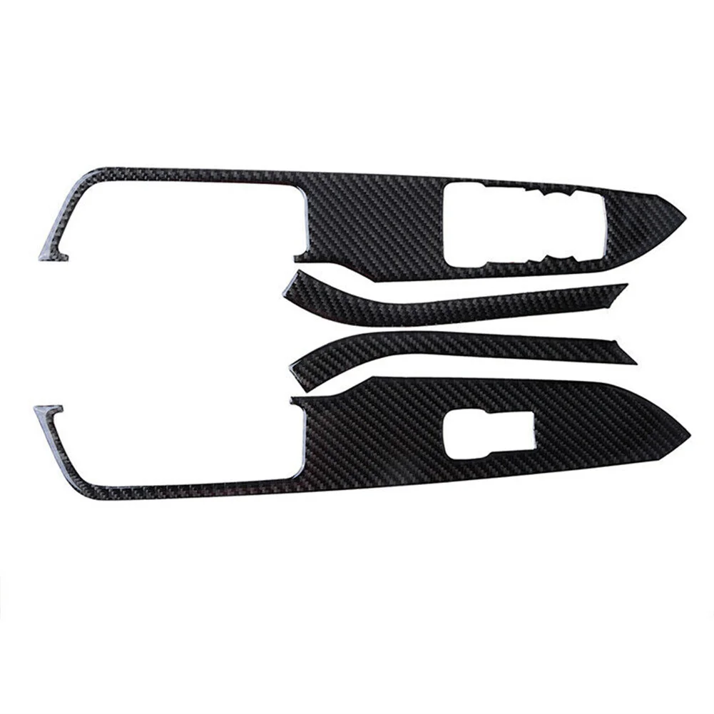 

Interior Trim Interior Decor Trim Mouldings & Trim 4PCS Black Carbon Fiber