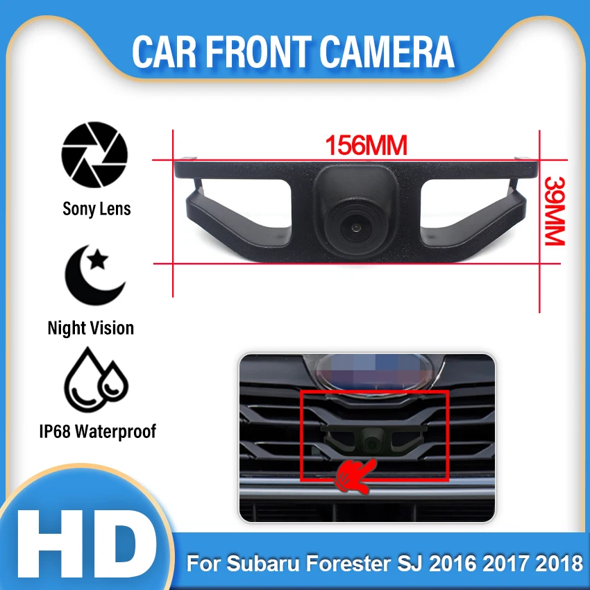 

HD CCD Car Front View Parking Night Vision Positive Waterproof Logo Camera For Subaru Forester SJ 2016 2017 2018 Wide Angle