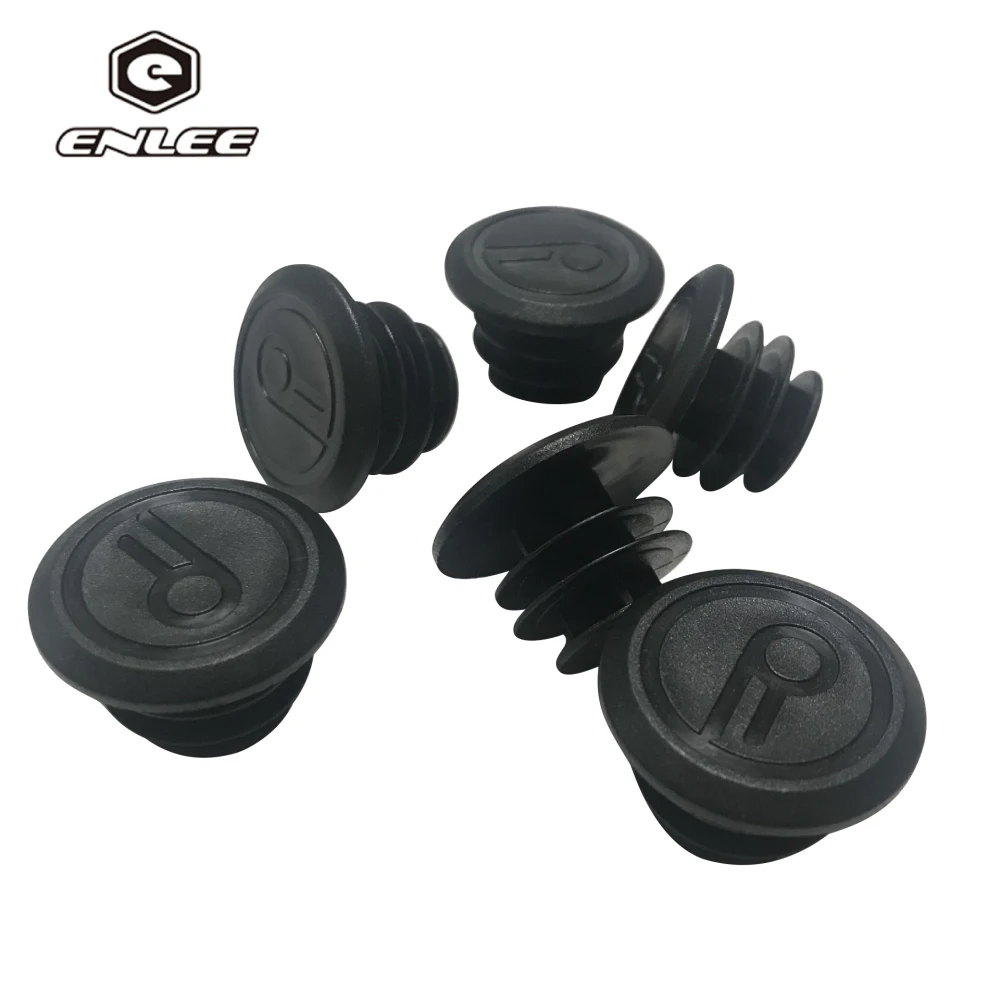 

ENLEE Bicycle Handlebar Plugs Plastic Mountain Road Bike Grips Cap Covers Classic Delicate Bicycle Handlebar End Plug Parts