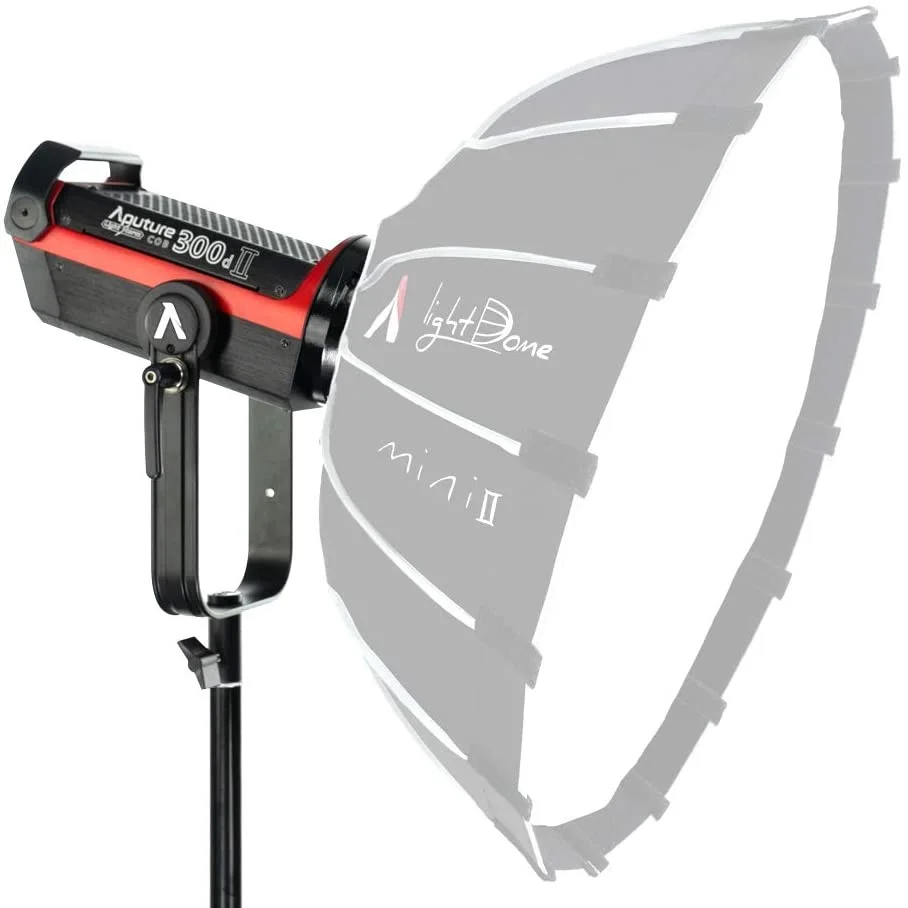 

Aputure 300d II COB светильник для видеосъемки 5500K CRI TLCI 96 + V-образное крепление освесветильник для фотосъемки свет светильник профессиональной фото...