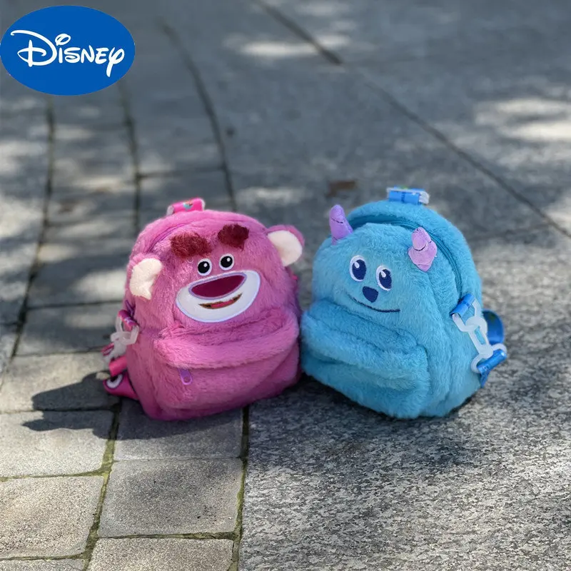 

Disney Cute Cartoon Bag Strawberry Bear Sullivan Plush Toy Backpack Shoulder Bag Cute Girls Birthday Gift