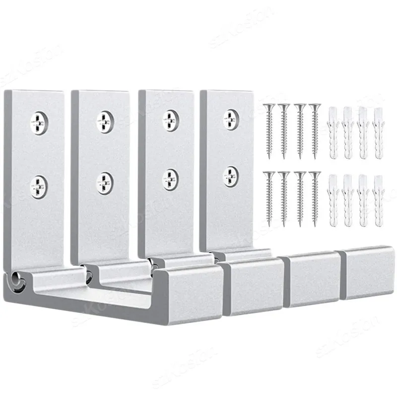 

Складной настенный крючок черный серебристый