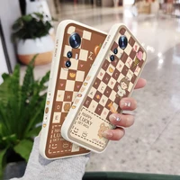 chessboard girl phone case for xiaomi mi 12 11 ultra lite 10 10s 9 11t 10t 9t pro lite poco m4 f3 x3 m3 pro cover