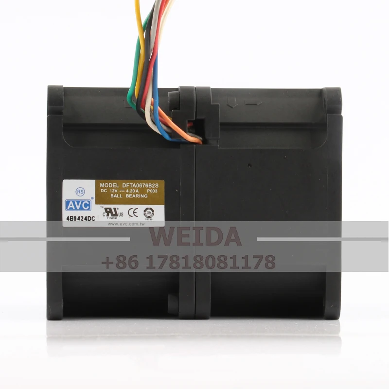DFTA0676B2S чехол охлаждающий вентилятор для AVC DC12V 4.20A EC AC 60x60x76 мм 6076 6 см автомобильный сверхмощный Промышленный проход