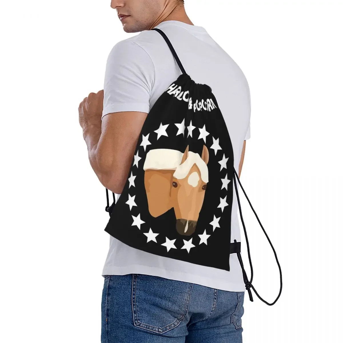 Harlow And Popcorn Мерч The Pony Рюкзаки Сумки на шнурке Пучок Карманная сумка для обуви