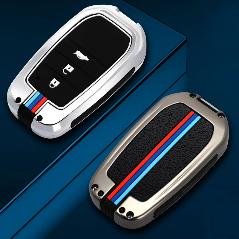 

Zinc Alloy Car Key Case Cover for Toyota Land Cruiser Prado Camry Prius Crown CHR Fortuner Land Cruiser 200 LC200 Highlander