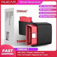 thinkcar 2 thinkdriver car auto scanner diagnostic tool abs sas resets full systems obd2 key program read clear code reader