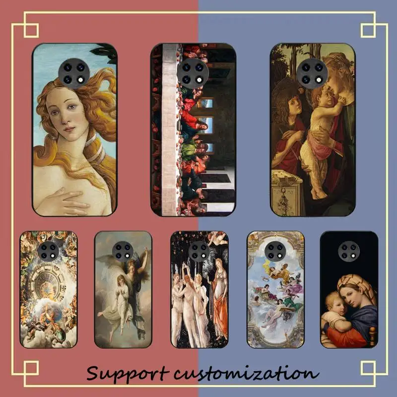 

Renaissance art Painting Phone Case for Redmi 8 9 9A for Samsung J5 J6 Note9 for Huawei NOVA3E Mate20lite cover