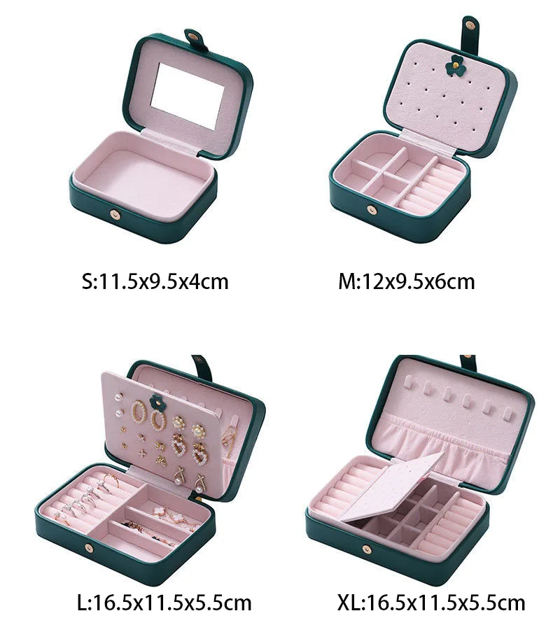 Винтажная шкатулка для ювелирных изделий стеганый Органайзер винного цвета