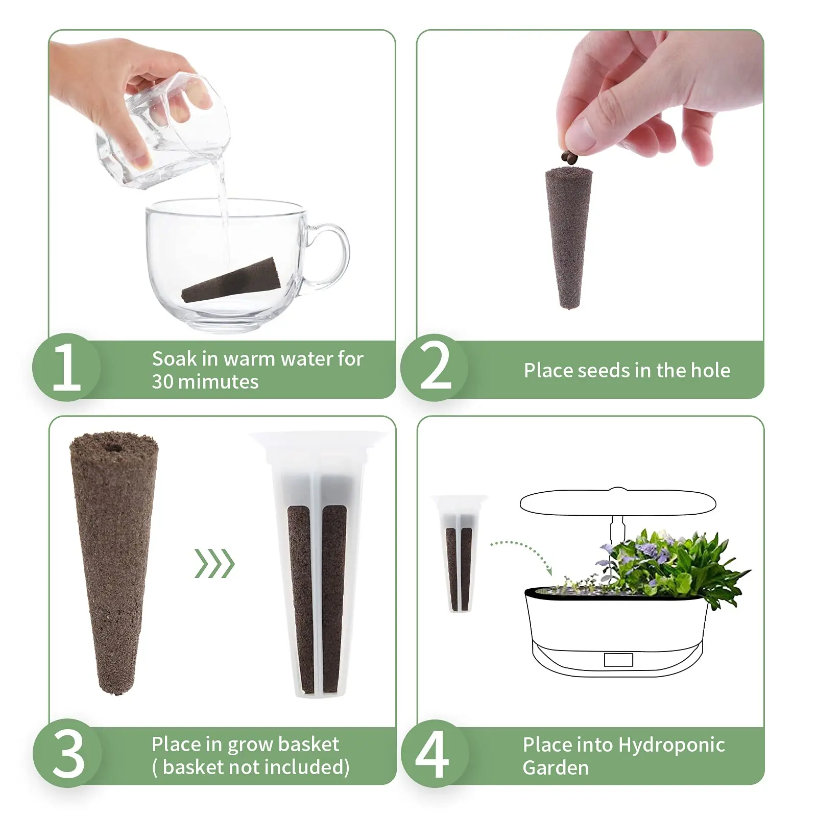 Набор губок для выращивания корней совместимых с AeroGarden набор гидропонной