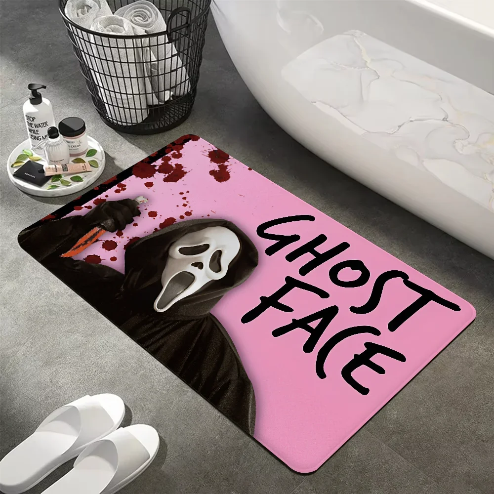 G-Ghostface H-Horror S-Scream Art Входной Коврик Противоскользящий Внутренний И Наружный