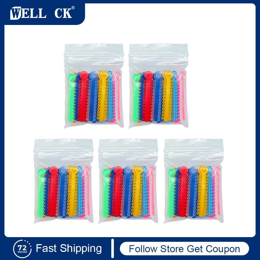 

5200 Ties Dental Elastic Ligature Ties Elastic Rubber Ties Chain Orthodontics Oral Care Teeth Material Tools